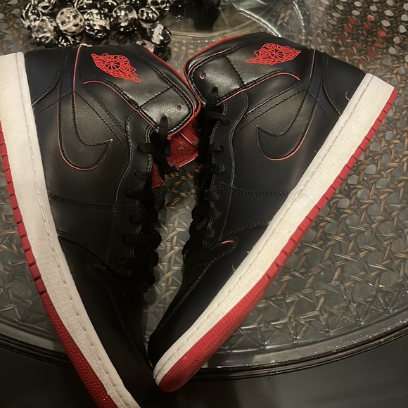 JORDAN Mens Nike Air Jordan 1 Mid GS ‘Lance Mountain Bred’ Sz 13 - Picture 4 of 8